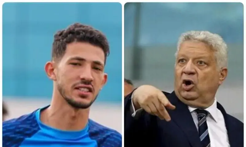 زيارة مرتضى منصور للاعب الزمالك أحمد فتوح