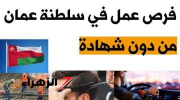 “مبروووك طاقة القدر اتفتحت” .. مطلوب فورًا كل من يجيد هذه المهن في السعودية والإمارات مطلوب للعمل في سلطنة عمان برواتب عالية تفوق الدول الأوروبية.!