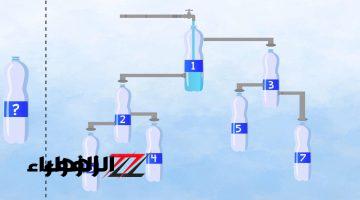 3% بس اللي هيعرف الاجابه .. اختبر ذكائك 15 ثانيه فقط لتحديد الزجاجه التي سوف تمتلئ اولا
