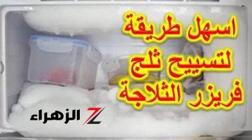 هيرجع جديد لانج.. فكرة جهنمية للتخلص من الثلج المتراكم بالفريزر في” 5 دقائق فقط ” بدون اضرار ولا خرم واحد