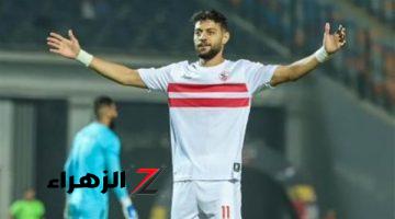 مصطفى شلبي يحرز هدف التقدم للزمالك في شباك بيراميدز