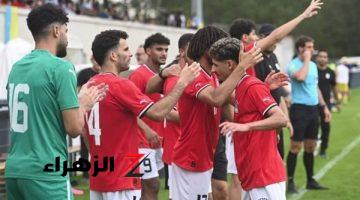 منتخب مصر الأولمبي يهزم العراق بثنائية إبراهيم عادل