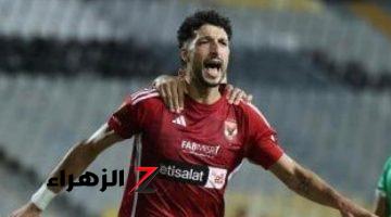 وسام أبو علي يعتلى صدارة هدافى الأهلى في الدوري قبل مواجهة سيراميكا