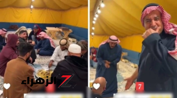 سناب مشهور يفاجئ ضيوفه بعد تناولهم الطعام أن اللحم الذي على العشاء لحم خيل.. شاهد ردة أفعالهم !