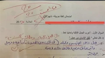 «العالم كله كان في حالة ذهول!!» إجابة طالب في ورقة الامتحانات أذهلت المصححين واجتاحت السوشيال ميديا.. تعرف عليها!!