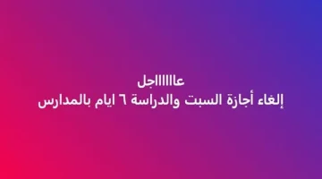 “عاجل لكل الطلبة”.. إلغاء إجازة السبت من جميع المدارس الحكومية والجامعات.. توضيح هام من وزير التربية والتعليم!!