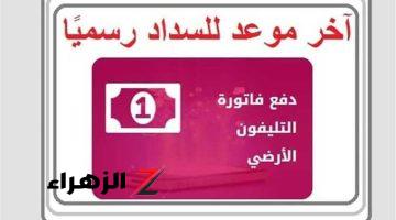 قبل ما الحرارة تقطع عليك هي والنت .. ادفع فورا آخر موعد لسداد فاتورة التليفون الأرضي لشهر أغسطس 2024 بدون غرامة