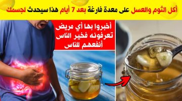 اخلط العسل والثوم بالطريقة دي وتناولهما على الريق لمدة 7 أيام.. هذا سيحدث لجسمك!