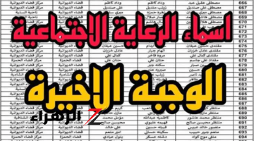 الاستعلام على أسماء المقبولين في الرعاية الاجتماعية 2024