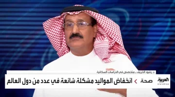 بدأت منذ 5 عقود.. بالفيديو.. متخصص يكشف نسبة انخفاض معدل المواليد في السعودية