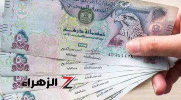 تعرف على سعر الدرهم الإماراتي أمام الجنيه اليوم السبت