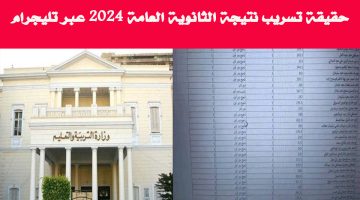 الكلام ده بجد؟.. أول تعليق من التعليم على حقيقة تسريب نتيجة الثانوية العامة 2024 عبر تليجرام