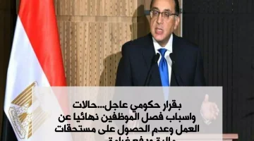 “هتندم ندم عمرك علي فلوسك!!.. قرار حكومي بفصل الموظفين من العمل نهائيا بدون مستحقات وغرامة 200 ألف جنية في هذه الحالة