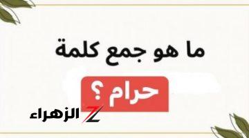 “السؤال الذي حير الجميع”… هل تعرف ما هو جمع كلمة “حرام” في اللغة العربية؟!