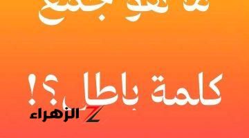 تبقي عبقري لو عرفت تحلها .. ما هو جمع كلمة باطل في اللغة العربية؟! .. سقطت آلاف الطلاب بسببها