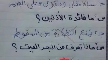 الطالب الذي أثار الجدل في مصر كلها .. إجابة طالب غير متوقعة علي سؤال في الامتحان تسببت في تحويله مستشفي العباسية فوراً.. جاله عقل يكتب كدة ازاي؟!