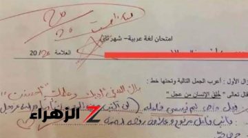 سؤال أبكي الملايين !! إجابة غير تقليدية لطالب مصري في امتحان اللغة العربية تثير دهشة وبكاء المدرسين