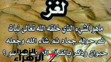 “لغز حير العقول!!” .. هل تعلم ما هو الشيء الذي كان في بداية خلقة نبات ثم تحول إلى جماد ثم حيوان؟! .. مش هتصدق هو إيه !!!