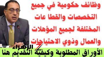 وظيفــة العمر وجتلك لحد عندك.. بوابة الوظائف تعلن عن تعيينات حكومية جميع التخصصات!! متخليش الفرصة تفوتك