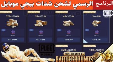 «شحن 1800 شدة في دقيقة فقط» ..أفضل 5 مواقع صادقة لشحن شدات ببجي موبايل PUBG MOBILE في العراق