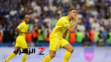 رونالدو يضع النصر في المقدمة أمام الاتفاق في الشوط الأول