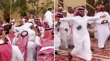 شاهد.. ردة فعل غازي الذيابي تجاه والده أثناء استقباله له بعد فوزه في جادة الإبل بالطائف