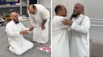 شاهد.. ردة فعل والد “سجين” بعد اكتمال مبلغ دية عتق رقبة ابنه في حفر الباطن