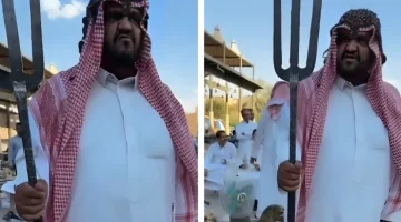 شاهد.. مزاد على “شوكة نادرة” في سوق الزل بالرياض