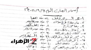 كشف بأسماء الوفيات والمصابين في حادث تصادم قطاري الشرقية