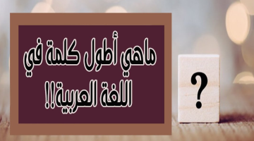 ورينا شطارتك.. لن تتخيل ما هي أطول كلمة في اللغة العربية.. فشل في قراءتها الملايين