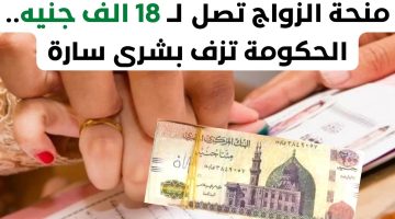 منحة الزواج تصل لـ 18 ألف جنيه.. الحكومة تزف بشرى سارة لهؤلاء