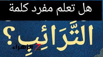 “يجهلها 99% من البشر”.. ما هو مفرد كلمة ترائب التي احتار بها علماء اللغة العربية !!