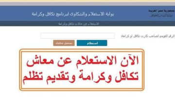 “شوف قبضك هينزل امتى؟!”.. استعلم بالرقم القومي عن معاش تكافل وكرامة عبر موقع وزارة التضامن الاجتماعي بالخطوات والتفاصيل.. عشان محدش يضحك عليك!!