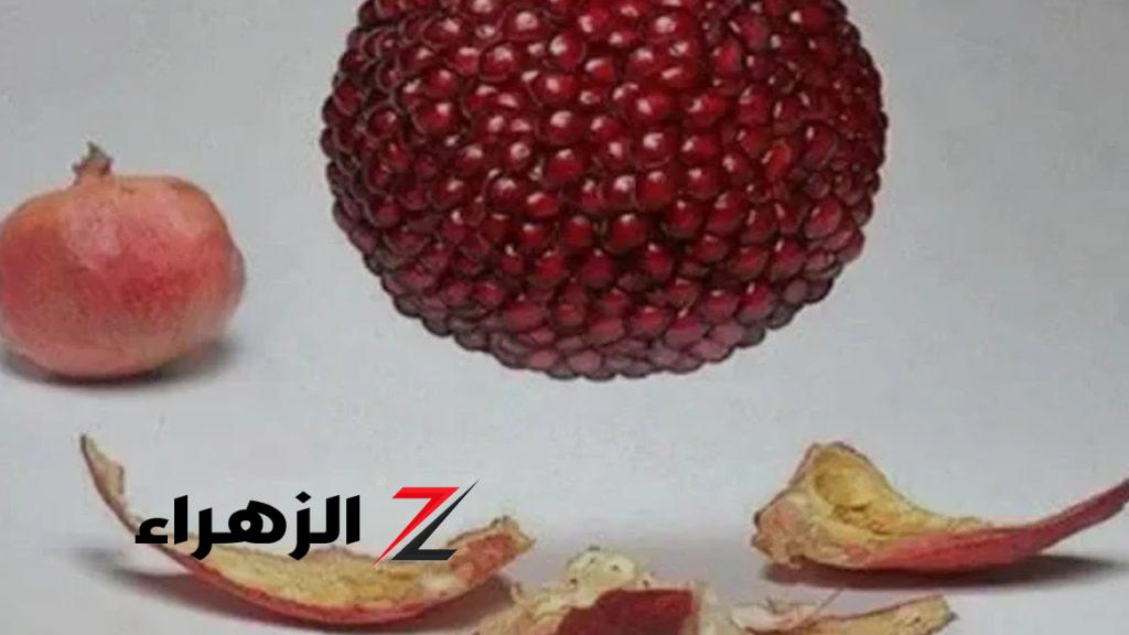 طريقة تقشير الرمان بسرعة