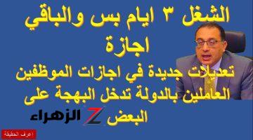 “حلويات الشغل”..كيف تعمل 3 أيام فقط في الأسبوع؟.. خبير قانوني يشرح الشروط لموظفي الحكومة