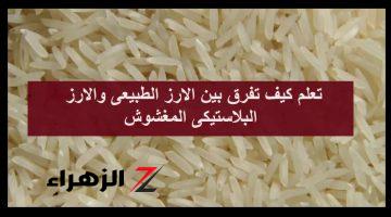 متخليش حد يضحك عليكي تاني.. اعرفي ازاي تفرقي بين الأرز الطبيعي من المغشوش بكل سهولة في ثواني!!