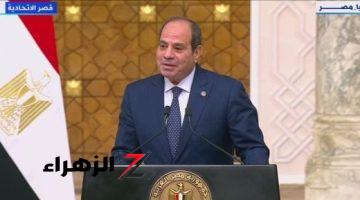 الرئيس السيسي: نقوم بجهود كبيرة لوقف إطلاق النار لمدة يومين وبعدها وقف كامل وإدخال المساعدات