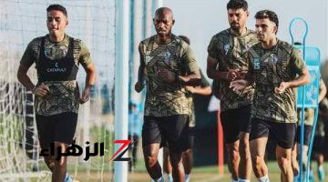 الزمالك يؤدى مرانه فى ملعب بن زايد استعدادا لنهائي السوبر