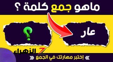 98% مايعرفوش يحلوها..!!» ماهو جمع كلمة “عار” اللغة العربية السؤال لسبب رسوب آلاف الطلاب وخبراء يكشفون الاجابة الصحيحة.. لن تتوقعها..!!