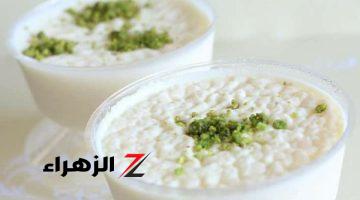 طريقة عمل الأرز باللبن بوش مكرمش كريمي وناعم وأحلى من الجاهز