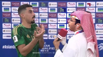 ‏شاهد ..لاعب المنتخب “علي لاجامي” ينفعل على مراسل قناة الكأس القطرية : أنت ما تفهم في الكورة