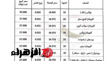 «السجائر مولعة الدنيا!» .. أسعار السجائر اليوم الجمعة 29 نوفمبر وفقا لبيان الشرقية للدخان تفاجئ الجميع في محلات السوبر ماركت والأكشاك !!