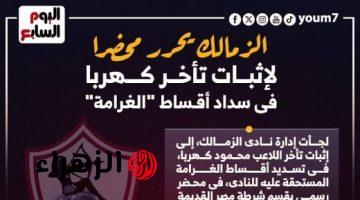 الزمالك يحرر محضرا لإثبات تأخر كهربا فى سداد أقساط الغرامة.. انفوجراف