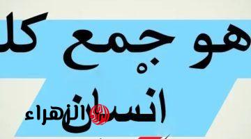 “أبكى ملايين الطلاب حتى النحيب” .. هل تعرف ماهو جمع كلمة “إنسان” التي عجز عن حلها الطلاب والمصححين .. الكل هيتجنن ويعرف الإجابة !!!