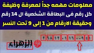 ضاع عمرك متعرفش .. ما هو مدلول الـ 14 رقم الموجودين على بطاقة الرقم القومي .. مفاجأة هتعرفها لأول مرة