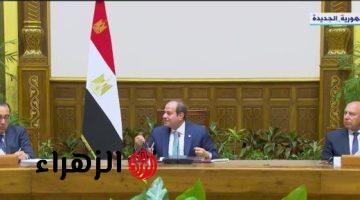 الرئيس السيسي: مصر بذلت جهدا كبيرا لتوفير بيئة مناسبة لتطوير الصناعة