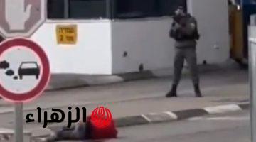 جريمة جديدة.. قوات الاحتلال تطلق النار على فلسطينى قرب حاجز شمال القدس.. فيديو