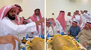 شاهد: خلاف في عزيمة كبيرة قبل تناول الطعام.. والكشف عن السبب !