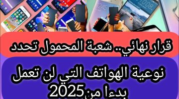 شعبة المحمول تحدد نوعية الهواتف التي لن تعمل بدءا من 2025.. تليفونك منهم؟