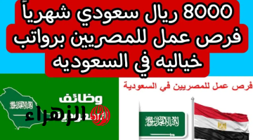 يابختك لو متخرج من الكليات دي.. فرص عمل للمصريين في السعودية بمرتب 8000 ريال